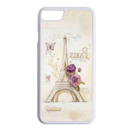 vintage párizs párizsi eiffel torony tornyos iPhone SE 2020 fehér tok