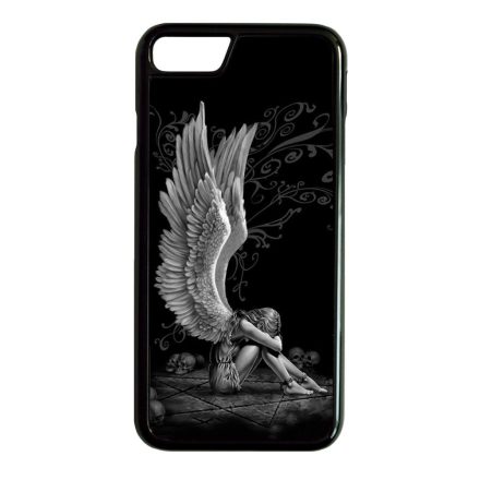 angyal angyalos fekete bukott iPhone SE 2020 fekete tok