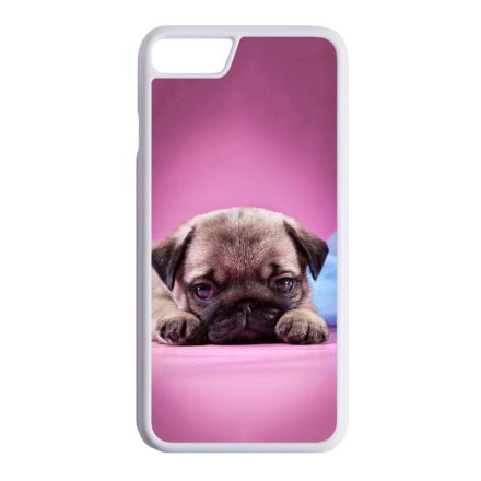 kölyök kutyus francia bulldog kutya iPhone SE 2020 fehér tok