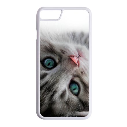 cica cicás macskás iPhone SE 2020 fehér tok