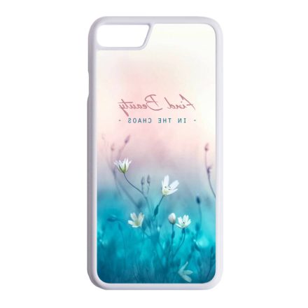 virágos tavaszi art iPhone SE 2020 fehér tok