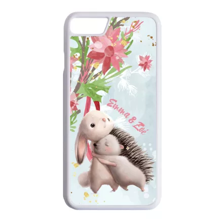 Nyuszi és Süni - Téli mintás iPhone SE 2020 / iPhone SE 2022 tok