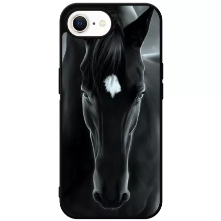 lovas fekete ló iPhone 16e tok