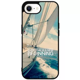 Minden nap egy új kezdet vitorlás tenger nyár iPhone 16e tok