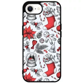 téli karácsonyi mintás textúra iPhone 16e tok