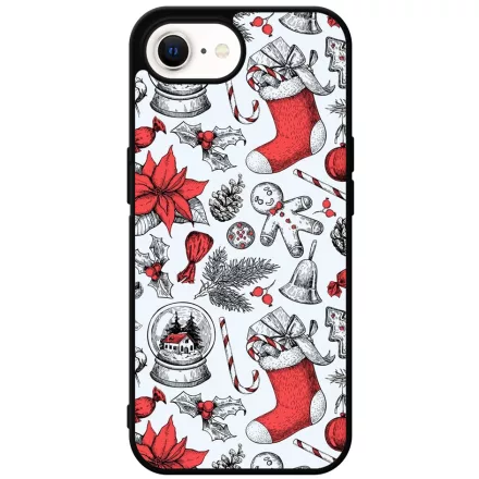 téli karácsonyi mintás textúra iPhone 16e Magsafe tok