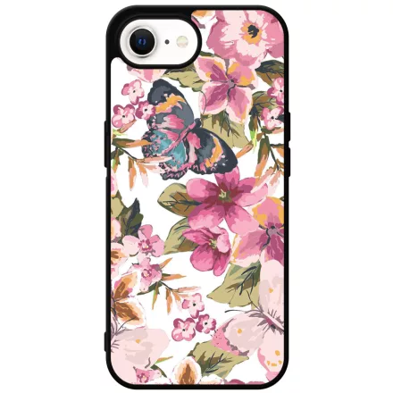 pillangós lepkés virág mintás iPhone 16e tok