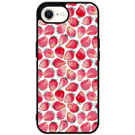 Strawberry BOOM - Eper mintás iPhone 16e Magsafe tok