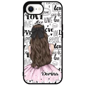 Kérd a Neveddel - LOVE Girl szerelem valentin napi iPhone 16e tok