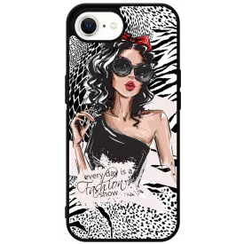 Fashion Show Girl Wild Beauty Csajos Allat mintas iPhone 16e tok