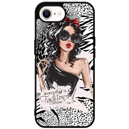 Fashion Show Girl Wild Beauty Csajos Allat mintas iPhone 16e tok