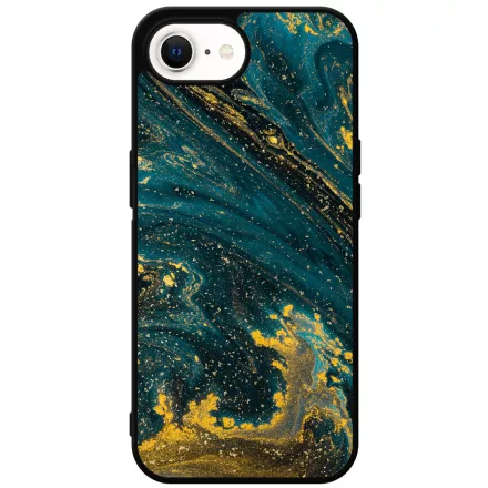 Luxury Blue Aranylo marvany iPhone 16e tok