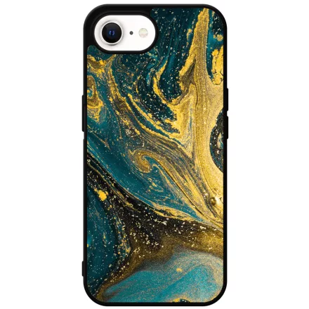 Golden Blue marvanyos marvany mintas iPhone 16e Magsafe tok