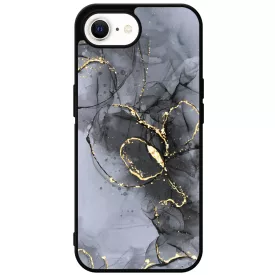 Golden Black marvanyos marvany mintas hatás iPhone 16e tok