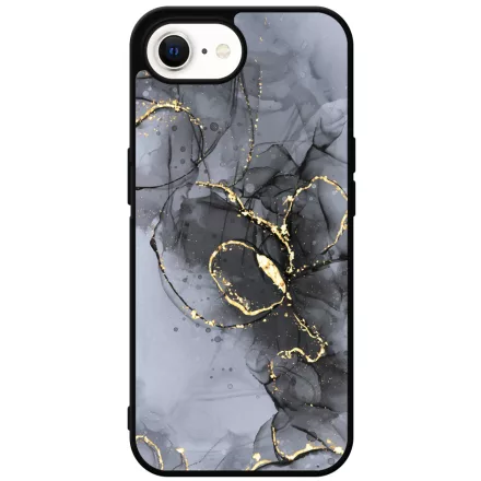 Golden Black marvanyos marvany mintas hatás iPhone 16e Magsafe tok