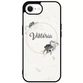 marble marvany mintas Rozsa viragos iPhone 16e tok