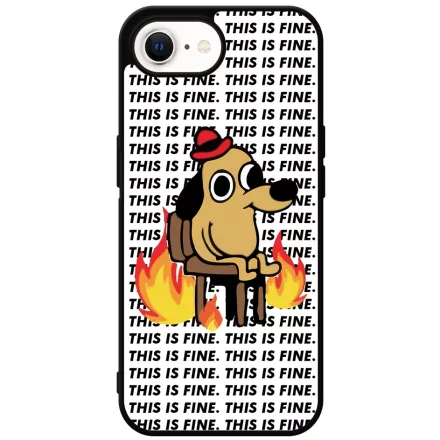 This is fine DOG kutyas meme iPhone 16e tok
