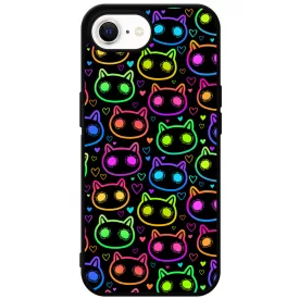 Halloween Macskak - Colored iPhone 16e tok