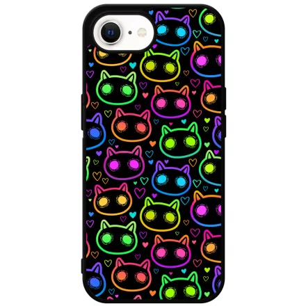 Halloween Macskak - Colored iPhone 16e tok