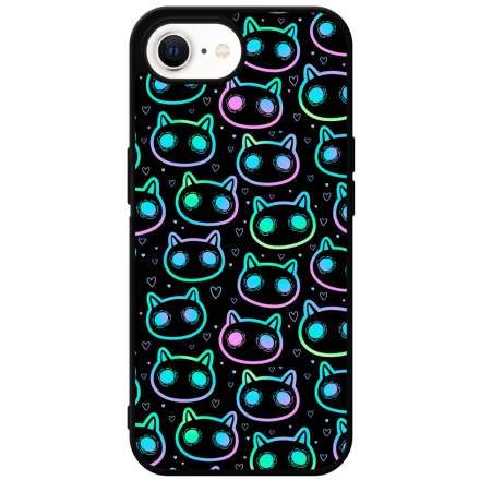 Halloween Macskak - Blue iPhone 16e Magsafe tok