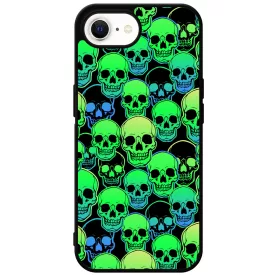 Green Skulls - Halloween iPhone 16e tok
