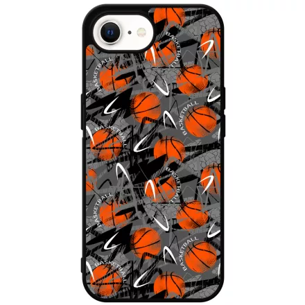 Grunge Basketball Kosarlabda mintas iPhone 16e Magsafe tok