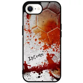 Kerd a neveddel RED kezilabda mintas iPhone 16e tok