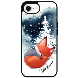 Tündéri róka - Téli mintás iPhone 16e tok