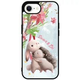 Nyuszi és Süni - Téli mintás iPhone 16e tok