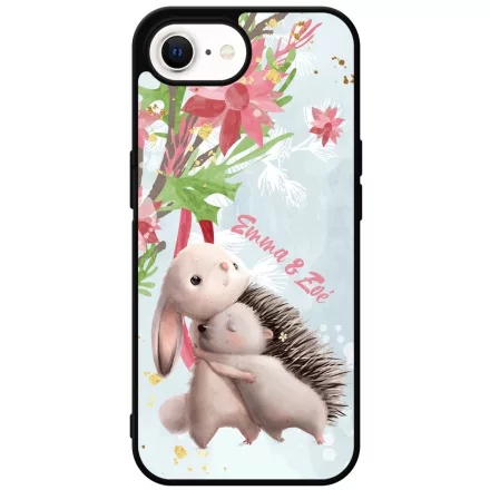 Nyuszi és Süni - Téli mintás iPhone 16e tok