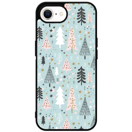 Tündéri karácsonyfa mintás iPhone 16e Magsafe tok