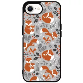 Szépséges téli róka mintás iPhone 16e tok