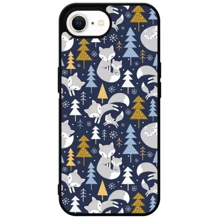 Tündéri Karácsonyi róka mintás iPhone 16e Magsafe tok