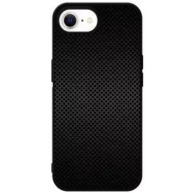 Speaker fekete metál mintás iPhone 16e tok