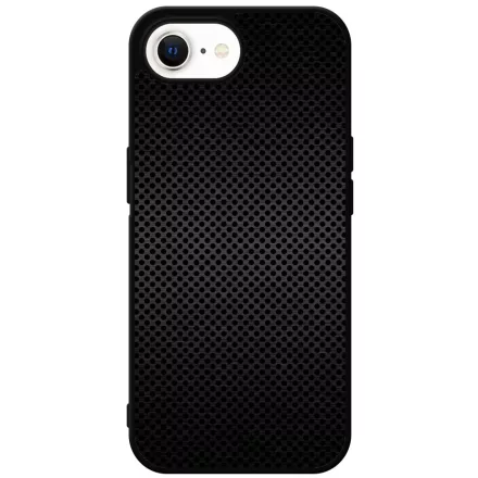 Speaker fekete metál mintás iPhone 16e tok