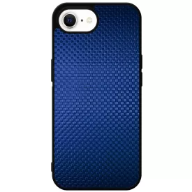 Gyönyörű kék karbon fiber mintás iPhone 16e tok