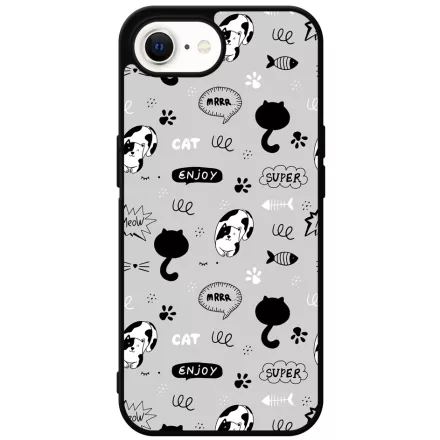 Mrrr Cuki Cica mintás iPhone 16e tok