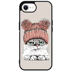 Cuki sapkás cica iPhone 16e tok