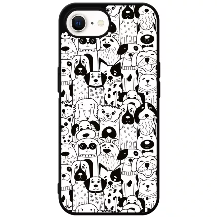 Aranyos kutya mintás iPhone 16e Magsafe tok