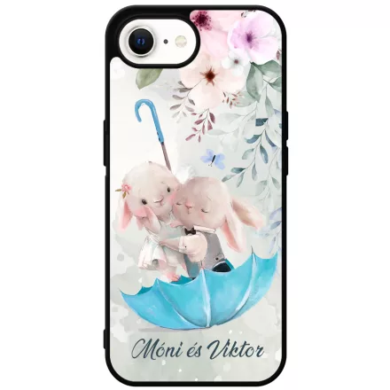 Neves cukisagok kollekcio Esernyos nyuszi szerelem iPhone 16e Magsafe tok