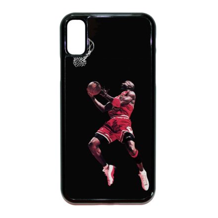 Michael Jordan kosaras kosárlabdás nba iPhone X fekete tok