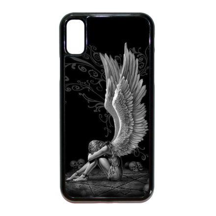 angyal angyalos fekete bukott iPhone X fekete tok