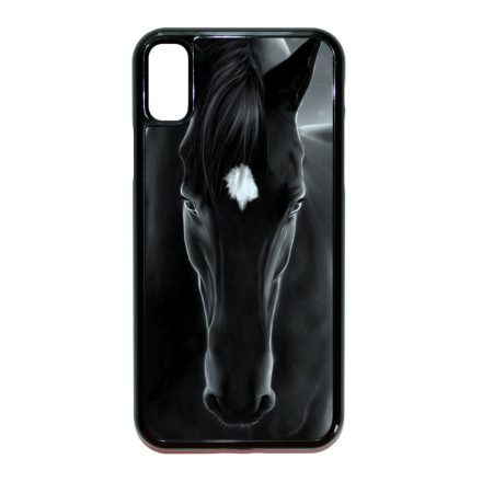 lovas fekete ló iPhone X fekete tok
