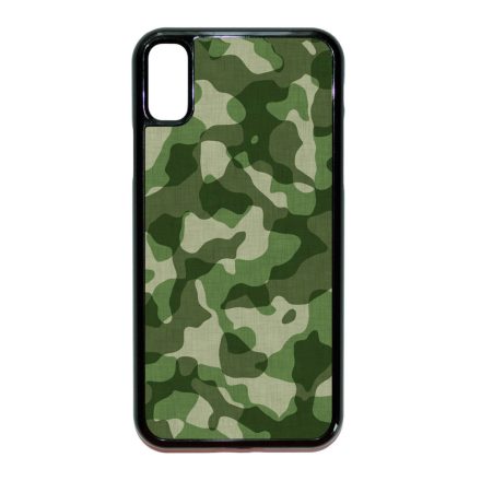 terepszin camouflage kamuflázs iPhone X fekete tok