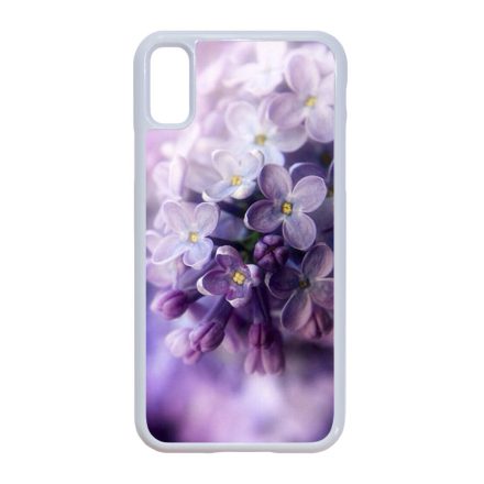 orgona tavaszi orgonás virágos iPhone X fehér tok