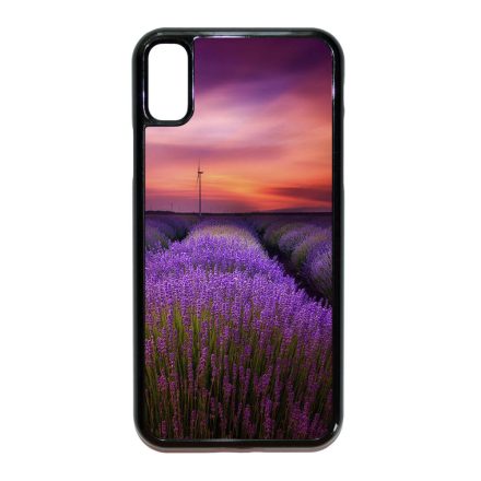 levendula levendulás levander lavender provence iPhone X fekete tok