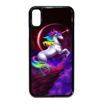unicorn unikornis fantasy csajos iPhone X fekete tok