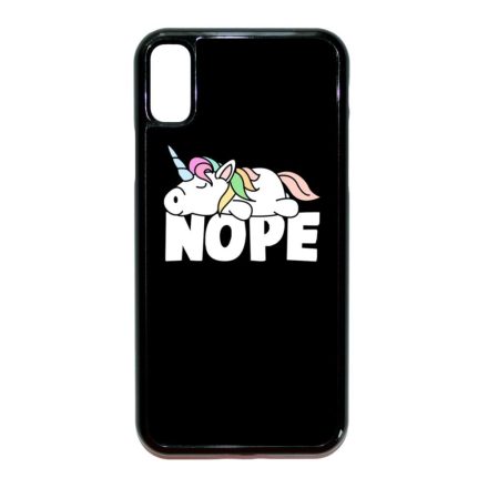 NOPE unikornis unicorn egyszarvú iPhone X fekete tok