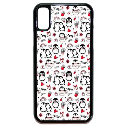 Cuki Pingvines iPhone X-Xs fehér tok
