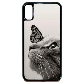 Cica és Pillangó - macskás iPhone X-Xs tok